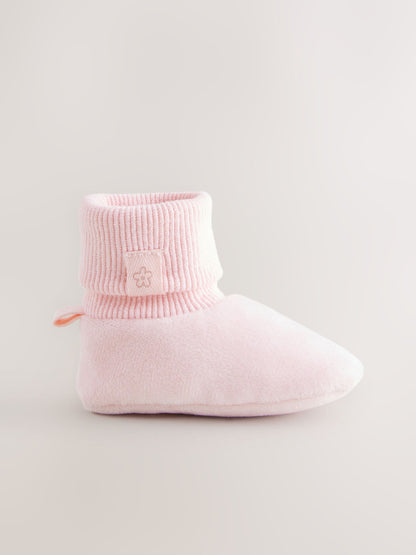 Pink Baby Bootie Shoes (0-18mths) image 4