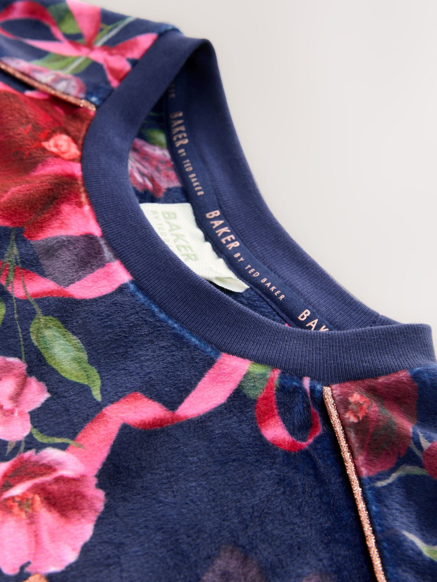 Baker by Ted Baker Floral Fleece Pyjamas Set 2 Piece image 10