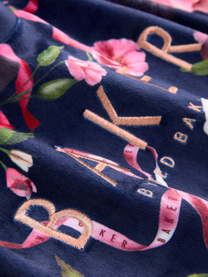 Baker by Ted Baker Floral Fleece Pyjamas Set 2 Piece image 11