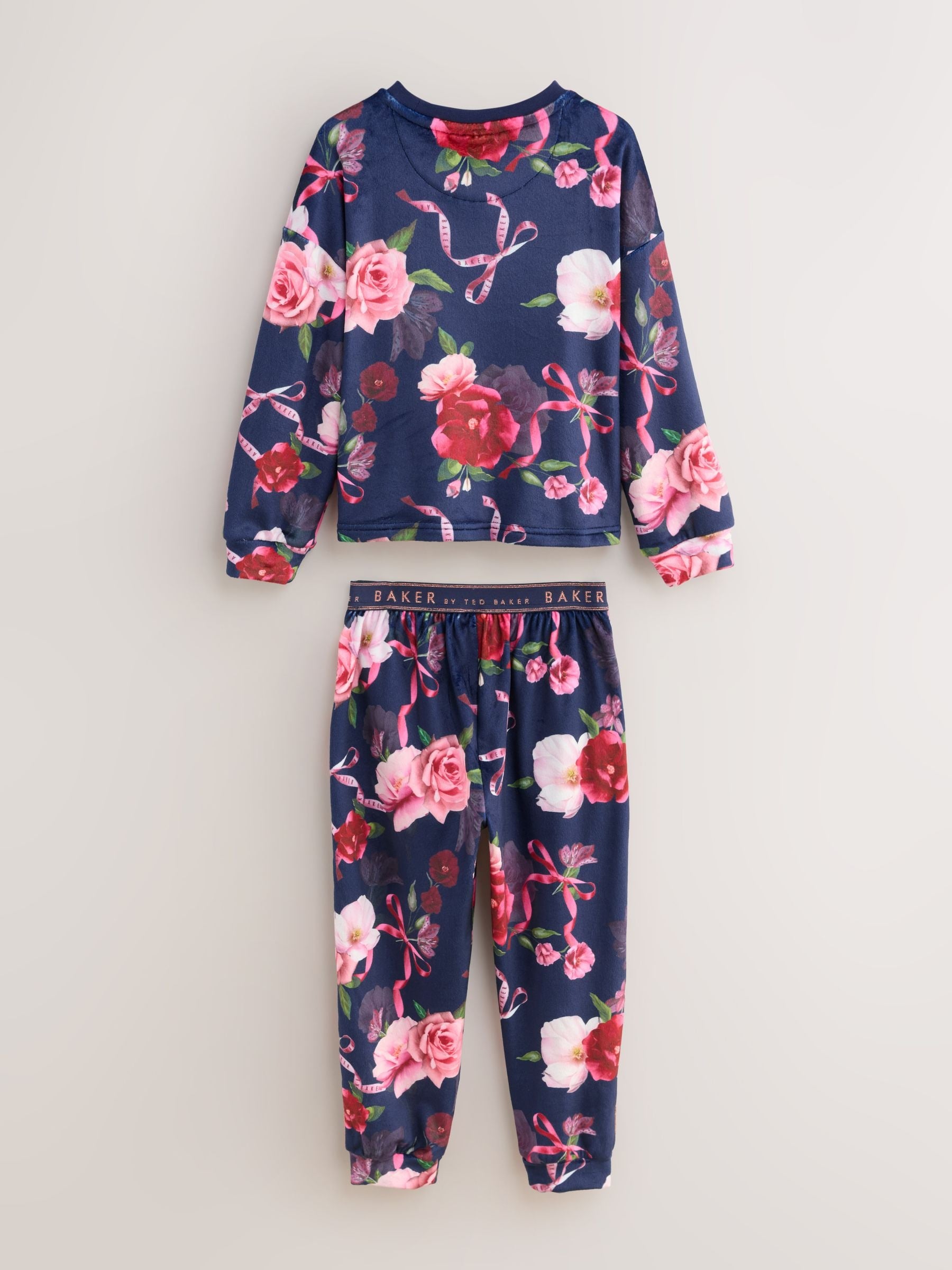 Baker by Ted Baker Floral Fleece Pyjamas Set 2 Piece image 8