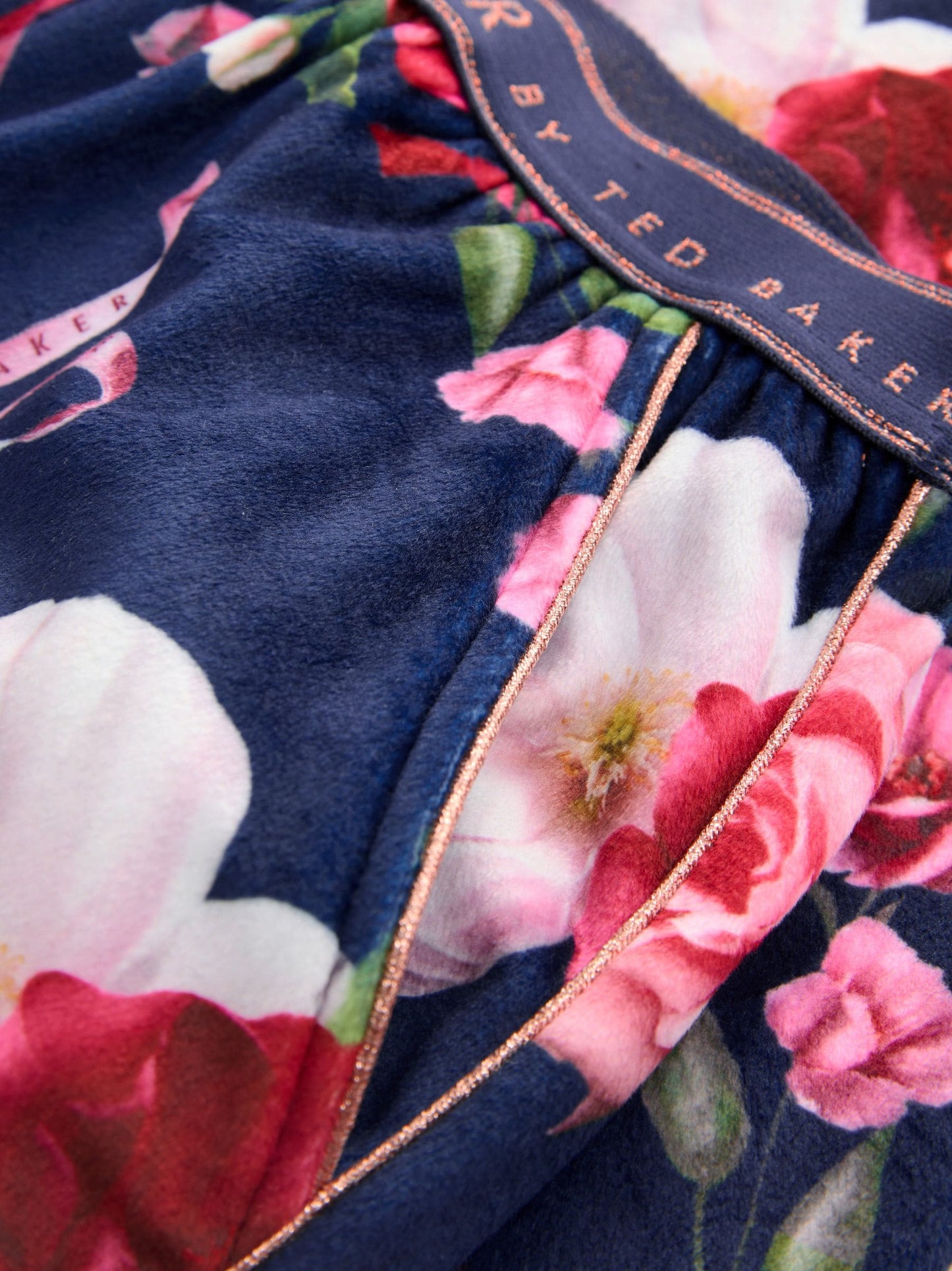 Baker by Ted Baker Floral Fleece Pyjamas Set 2 Piece image 9