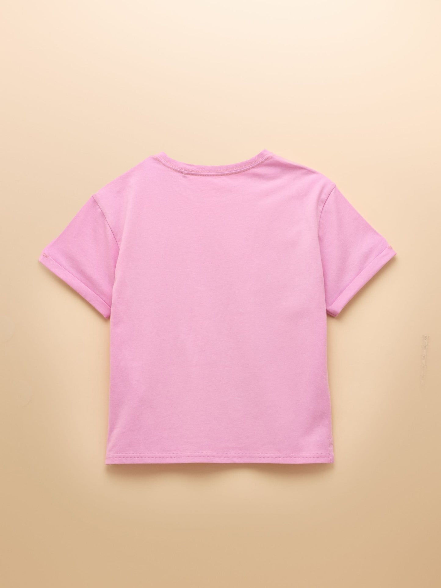 Joules Girls' Fundays Purple Cat Short Sleeve Screenprint T-Shirt image 2