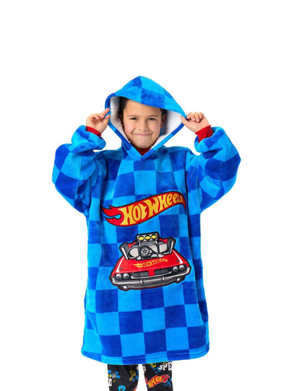 Dsiney Kidz - Vanilla Underground Blue Boys Hot Wheels Blanket Hoodie image 1