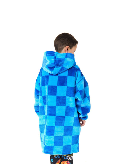 Dsiney Kidz - Vanilla Underground Blue Boys Hot Wheels Blanket Hoodie image 2