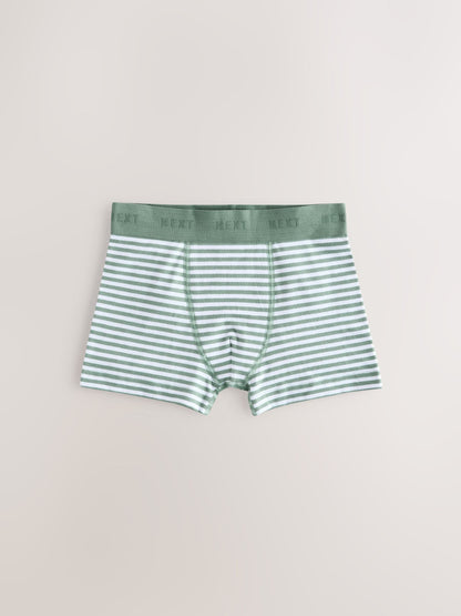 Dsiney Kidz - Green/Ecru Stripes Junior Pattern Trunks 5 Pack (1.5-16yrs) image 5