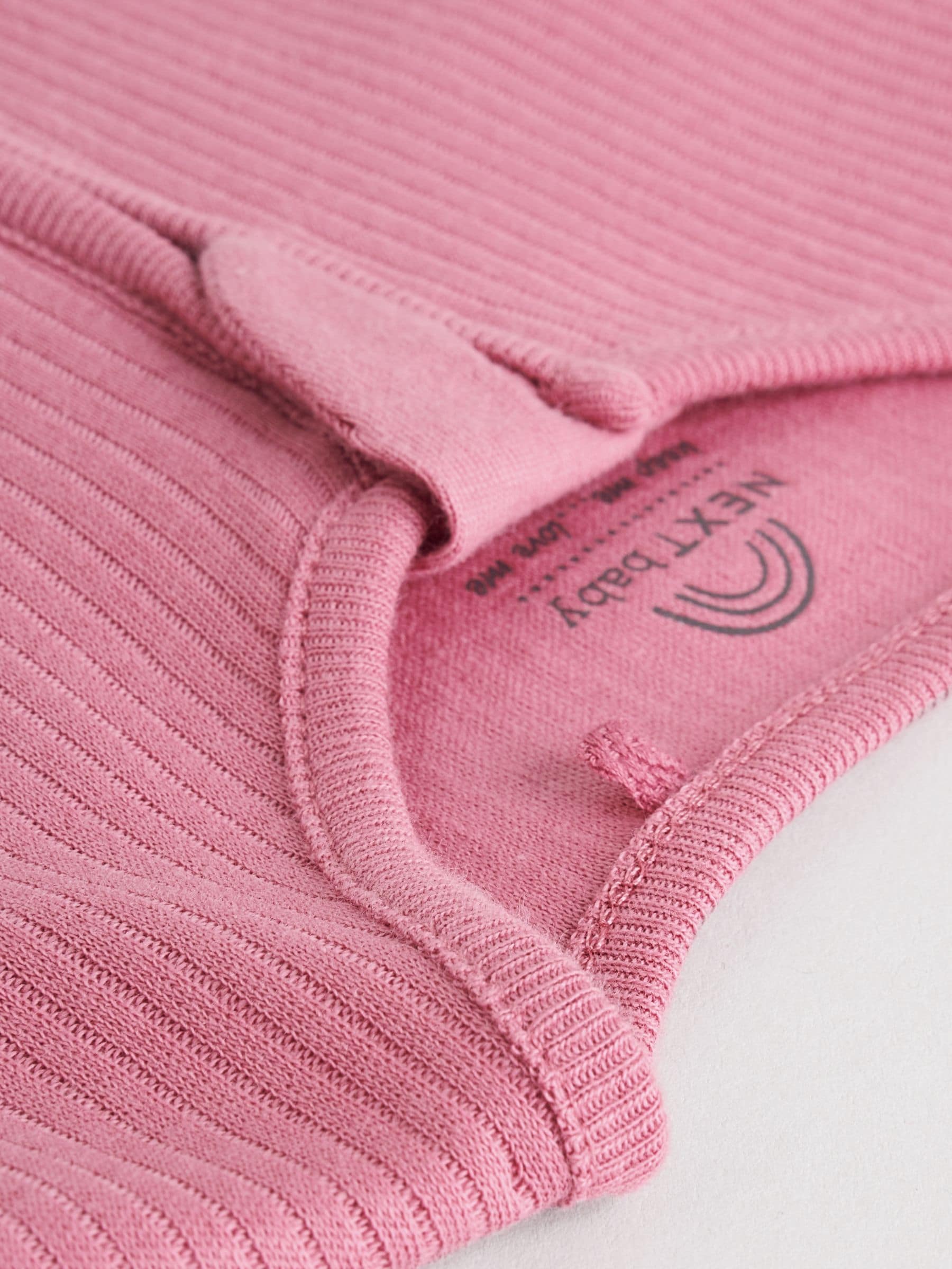 Pink 3 Pack Two Way Zip Baby Sleepsuits (0-2yrs) image 9