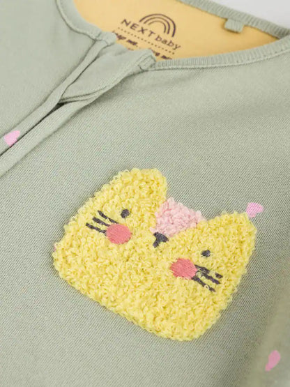 Pink/Blue 5 Pack Two Way Zip Baby Sleepsuits (0mths-2yrs)