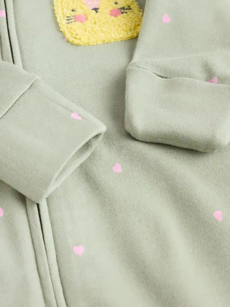 Pink/Blue 5 Pack Two Way Zip Baby Sleepsuits (0mths-2yrs)