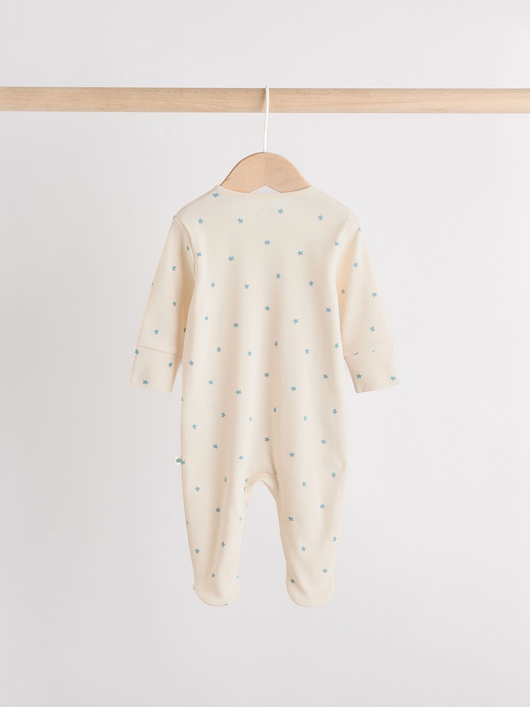 Blue Baby Sleepsuit, Bodysuit, Beanie and Bib Set 4 Piece (0-12mths) image 5