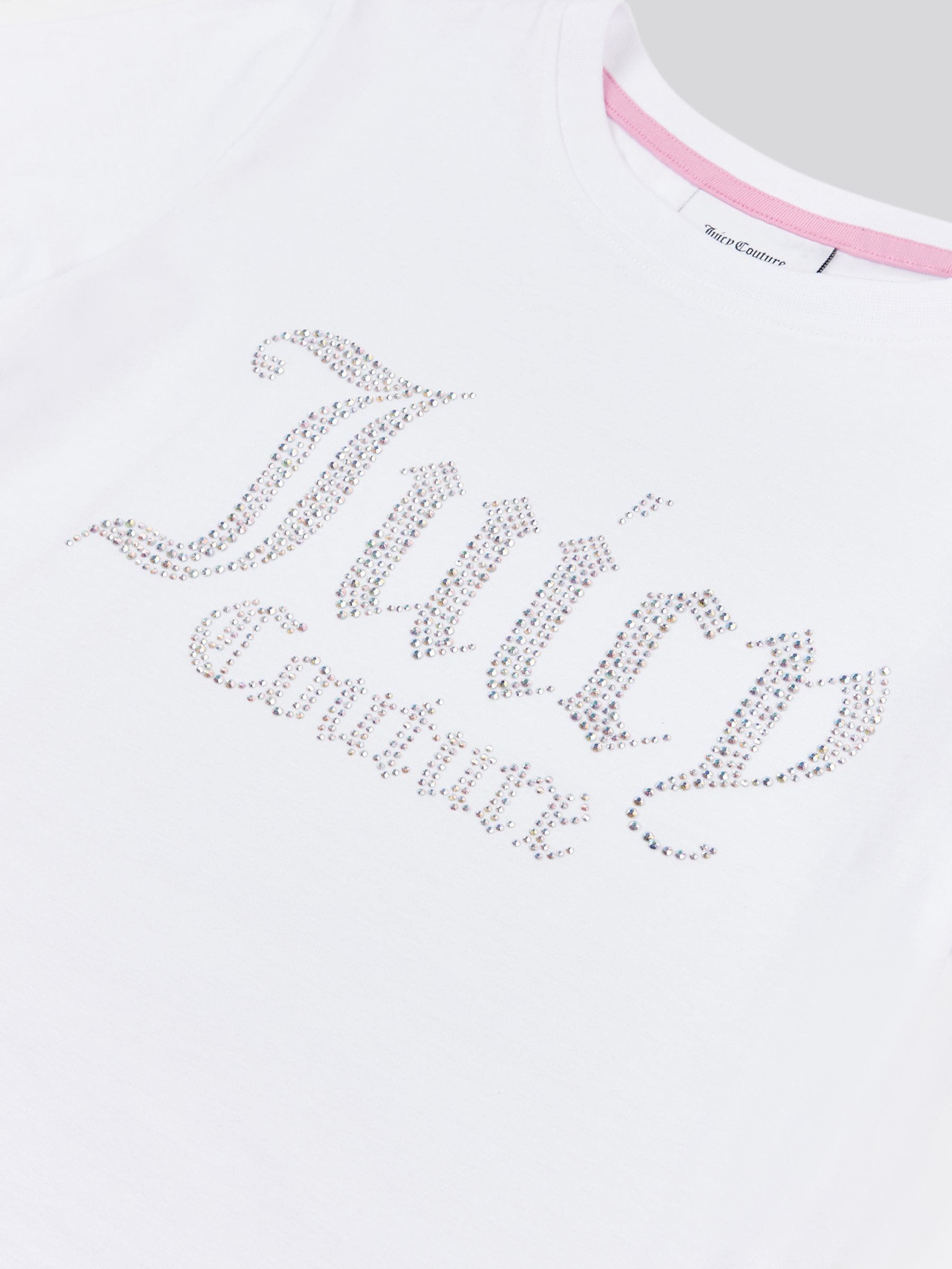 Dsiney Kidz - Juicy Couture White Fitted Diamante T-Shirt image 7