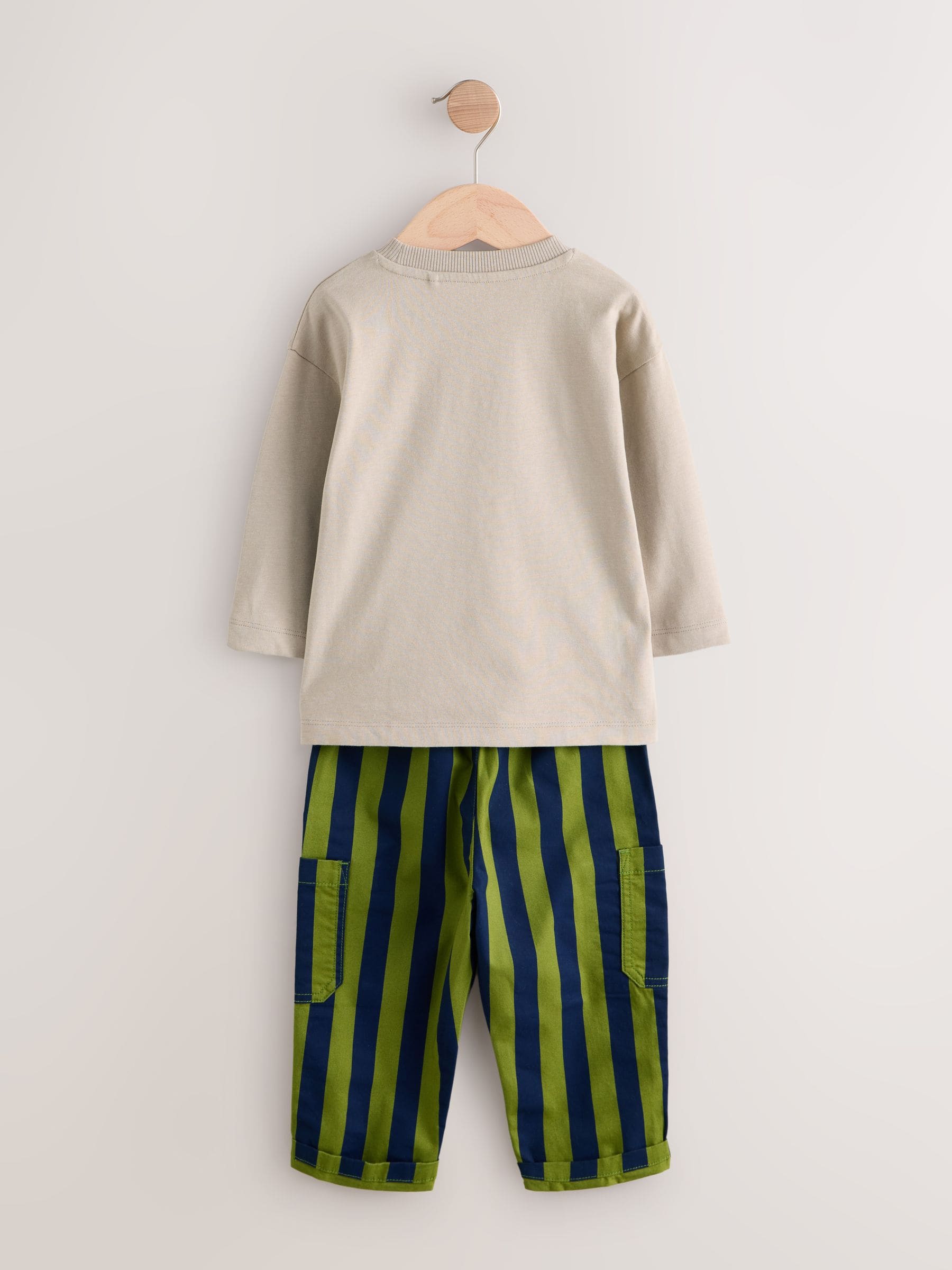 Dsiney Kidz - Blue/Green Farm Long Sleeve T-Shirt & Trousers Set (3mths-7yrs) image 7