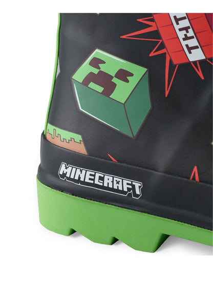 Vanilla Underground Black Minecraft Boys Wellies image 4