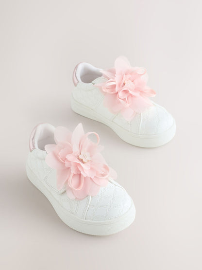 Baker by Ted Baker Girls Organza Corsage Trainers image 2
