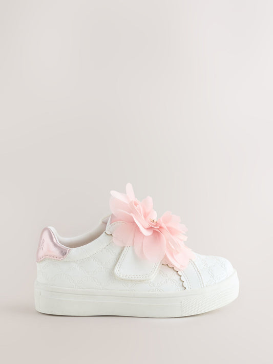 Dsiney Kidz - Baker by Ted Baker Girls Organza Corsage Trainers image 2