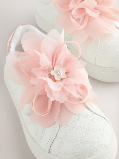 Baker by Ted Baker Girls Organza Corsage Trainers image 4