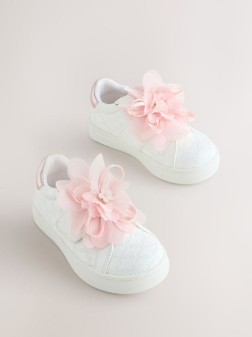 Dsiney Kidz - Baker by Ted Baker Girls Organza Corsage Trainers image 1