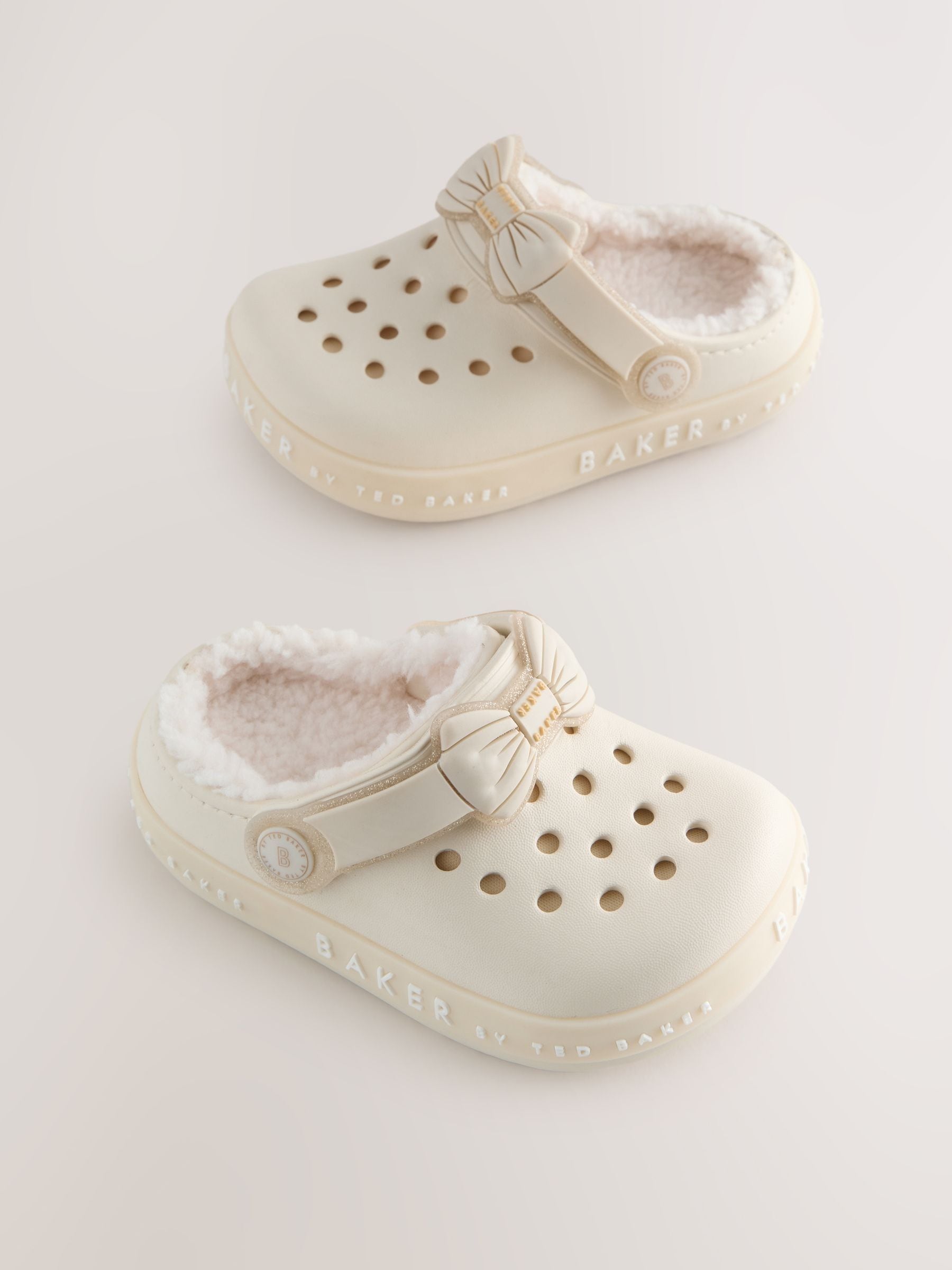 Baker by Ted Baker Girls Borg Lined Clog Slippers image 1