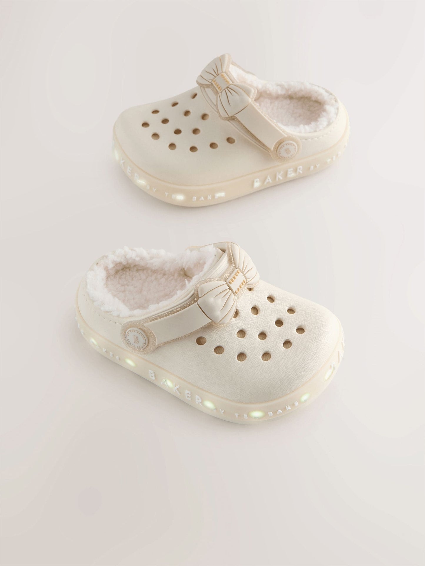 Baker by Ted Baker Girls Borg Lined Clog Slippers image 2