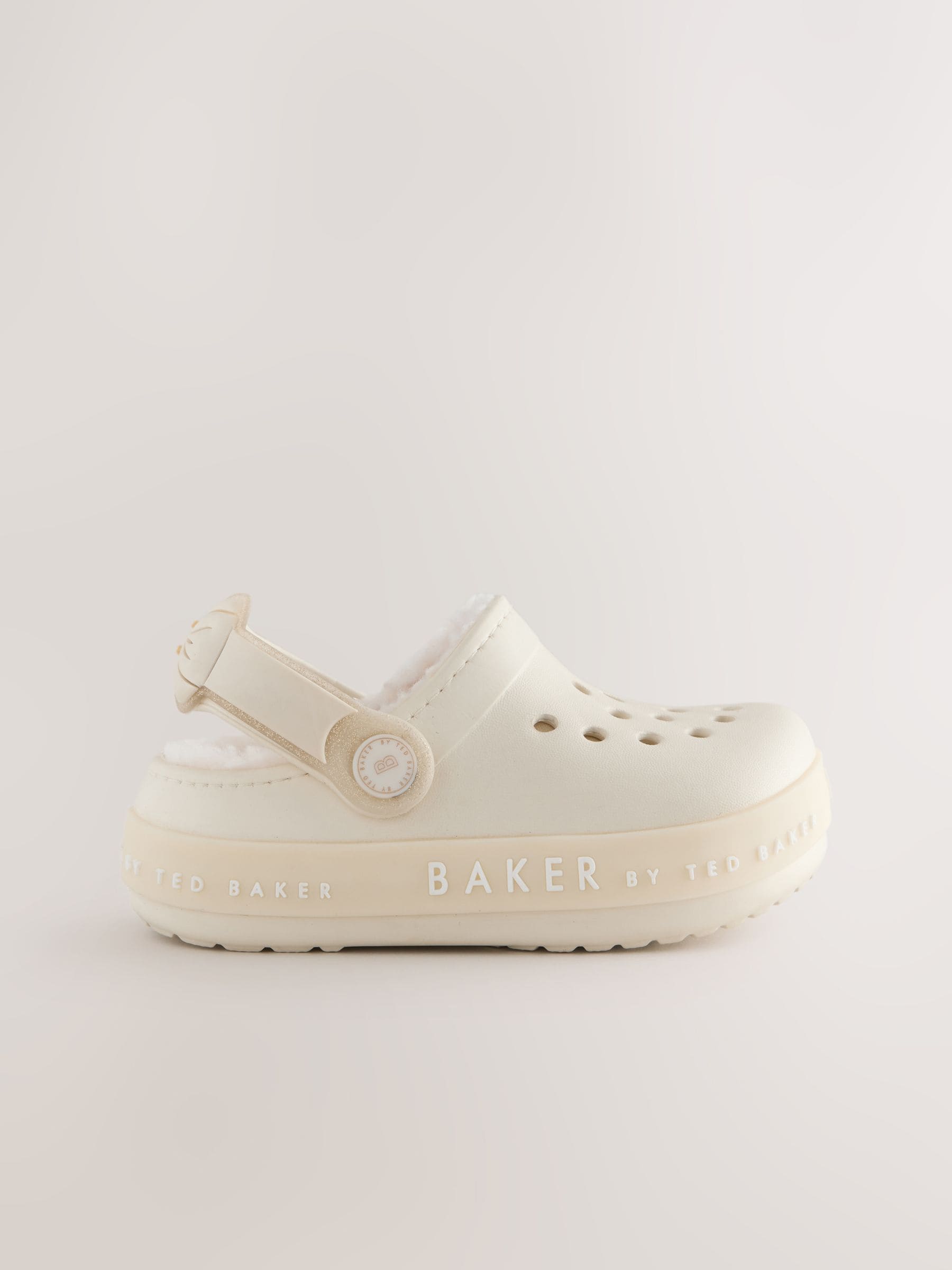 Baker by Ted Baker Girls Borg Lined Clog Slippers image 3