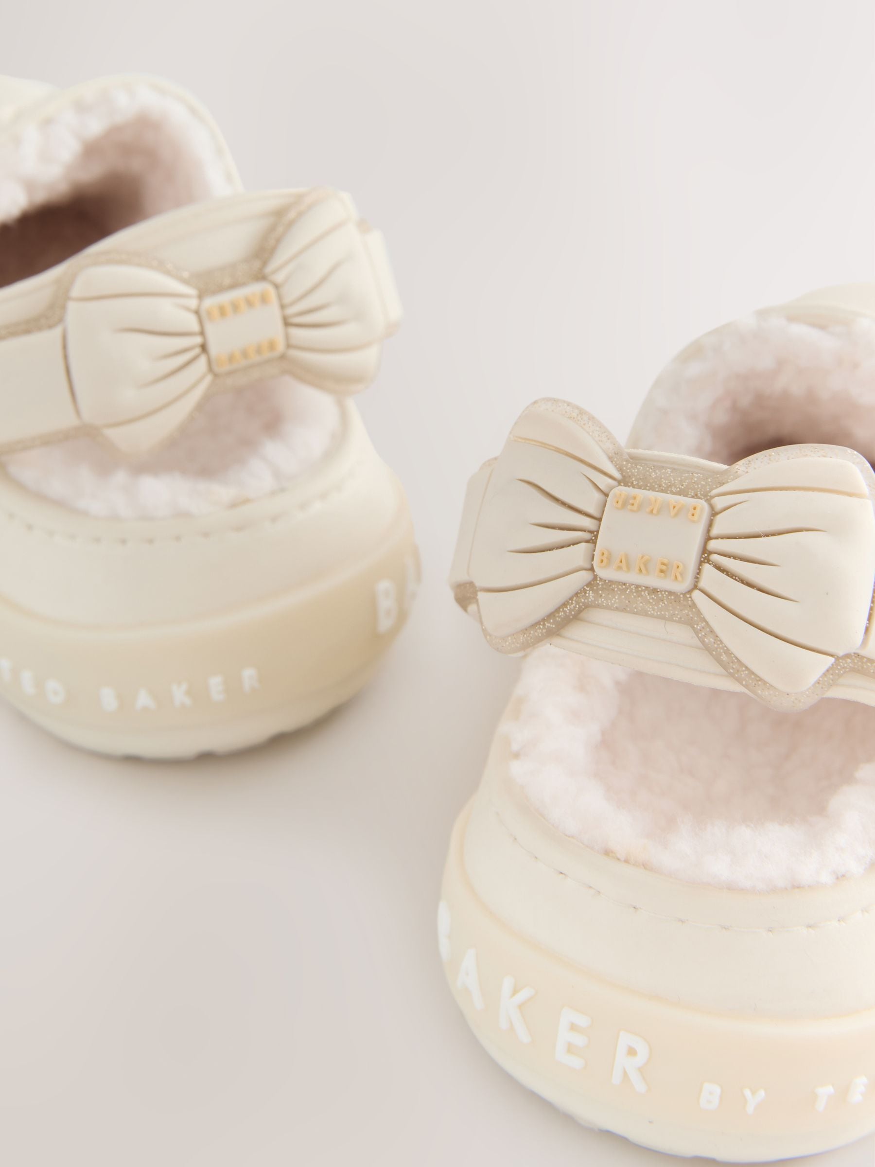 Baker by Ted Baker Girls Borg Lined Clog Slippers image 5