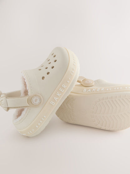 Baker by Ted Baker Girls Borg Lined Clog Slippers image 6