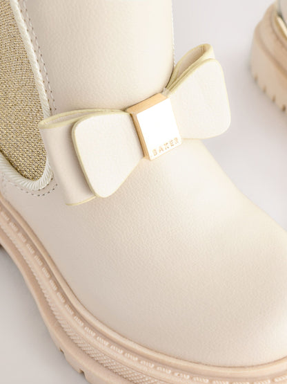 Baker by Ted Baker Girls Chelsea Boots With Bow image 3