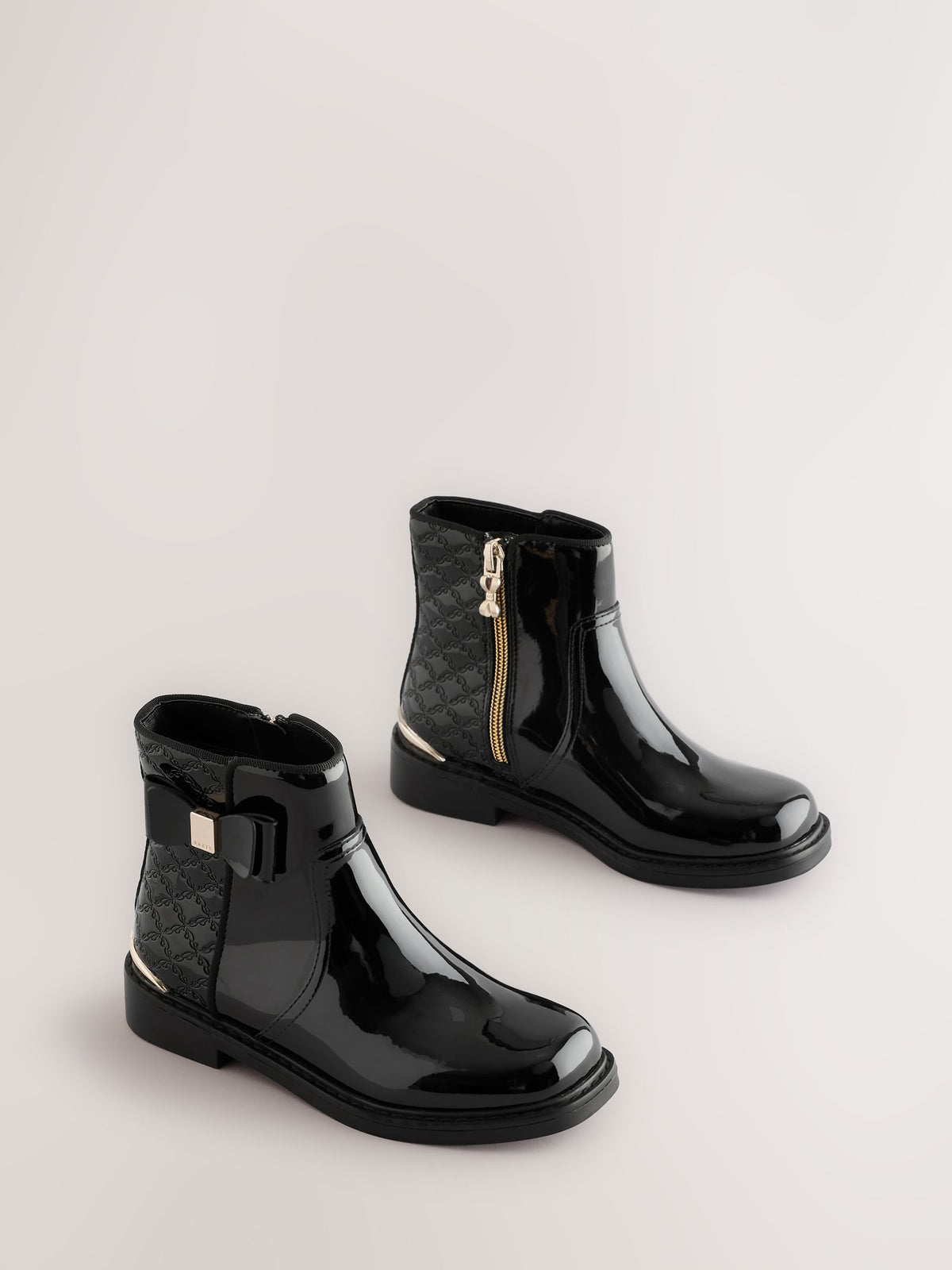Baker by Ted Baker Girls Patent Chelsea Black Boots image 2