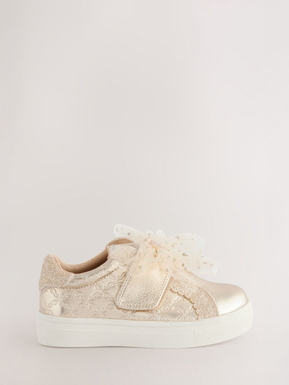 Baker by Ted Baker Girls Organza Corsage Trainers image 2