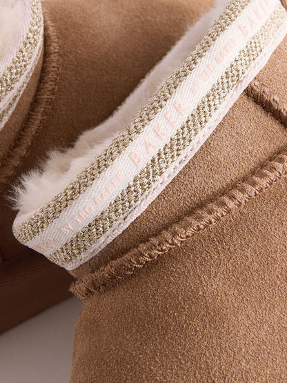 Baker by Ted Baker Girls Water Repellent Cosy Suede Boots image 3