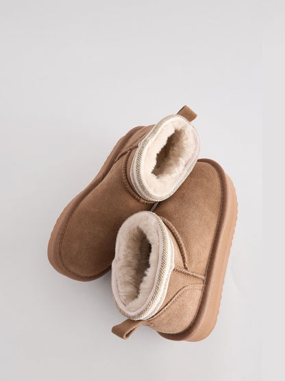Baker by Ted Baker Girls Water Repellent Cosy Suede Boots image 5