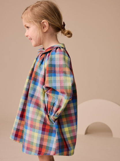 Multi Check Print Shirt Dress (3mths-8yrs)