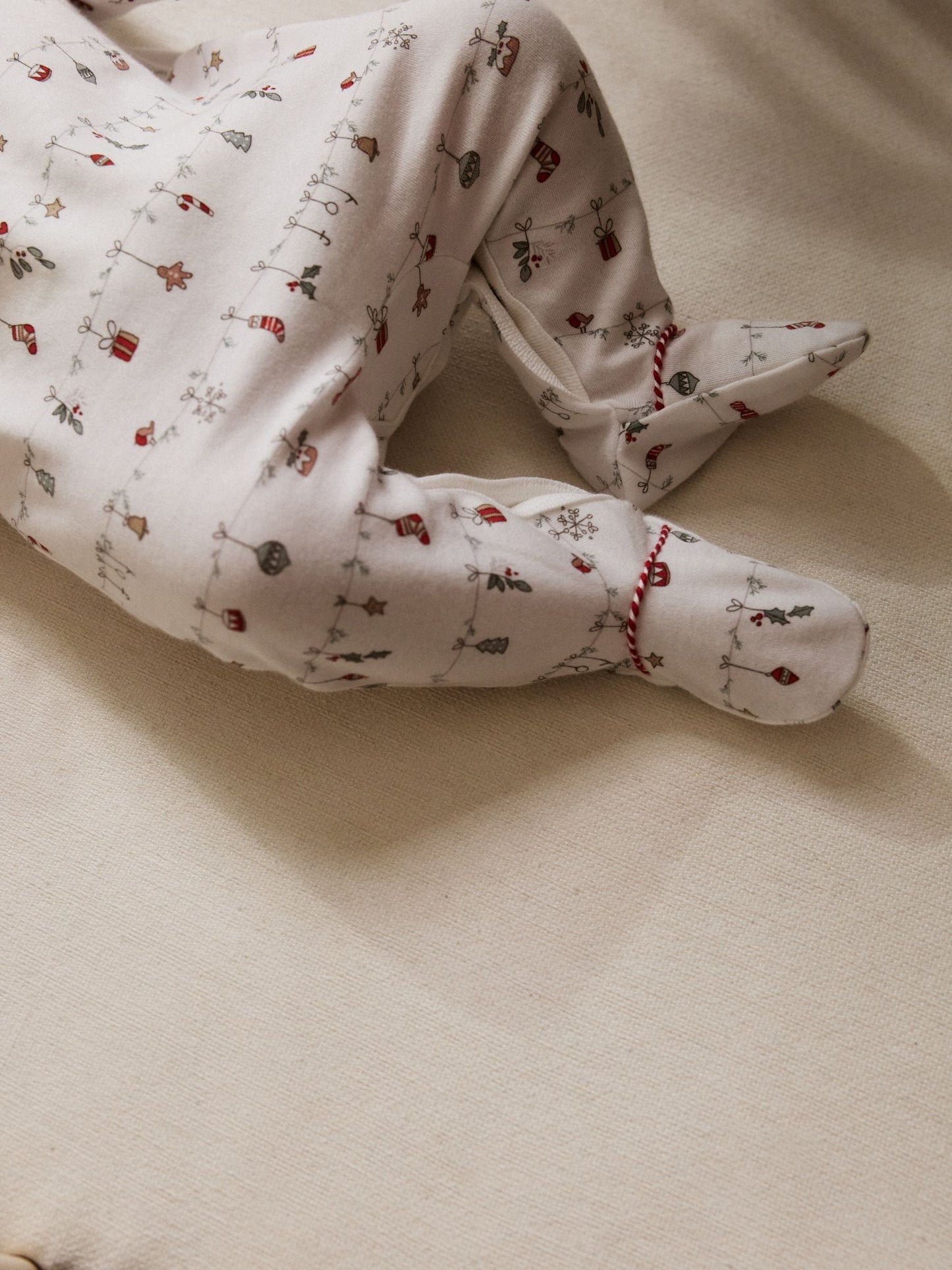White My First Baby Christmas Sleepsuit (0-18mths)