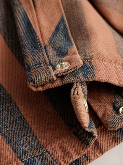 Rust Stripe Dungarees (3mths-7yrs)