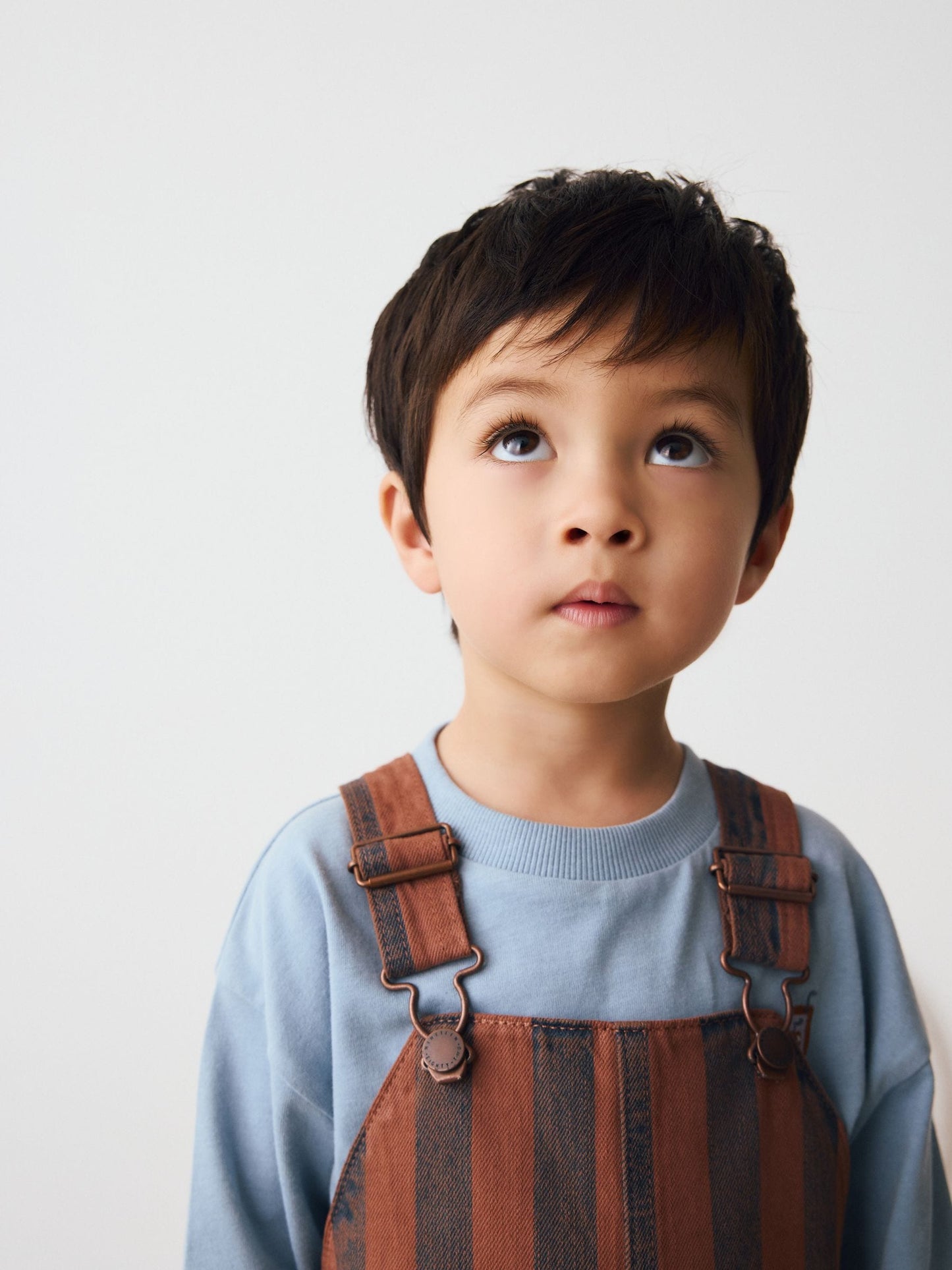 Rust Stripe Dungarees (3mths-7yrs)