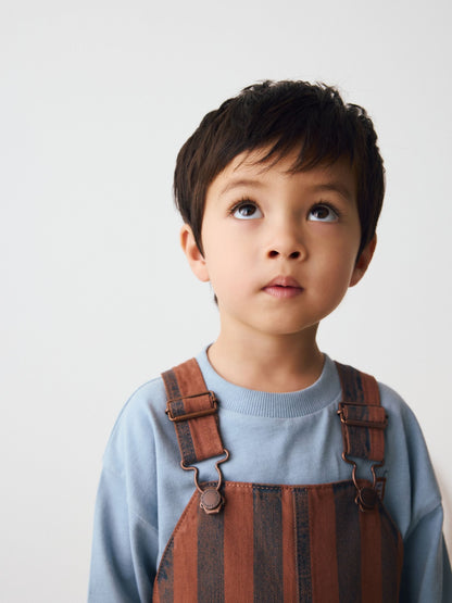 Rust Stripe Dungarees (3mths-7yrs)