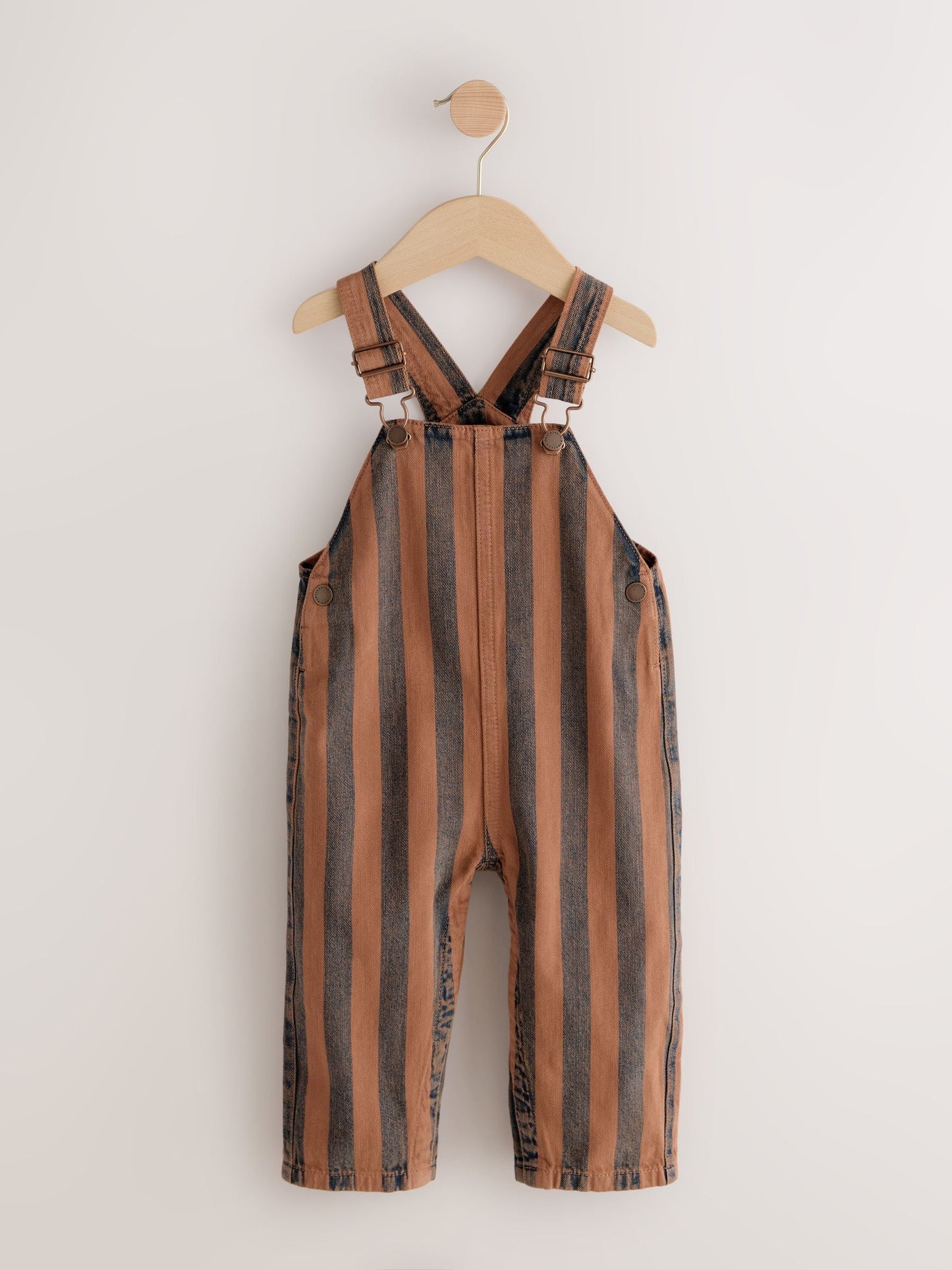Rust Stripe Dungarees (3mths-7yrs)