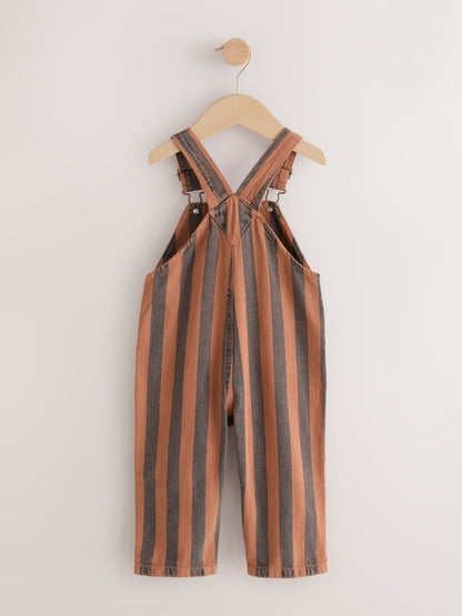 Rust Stripe Dungarees (3mths-7yrs)