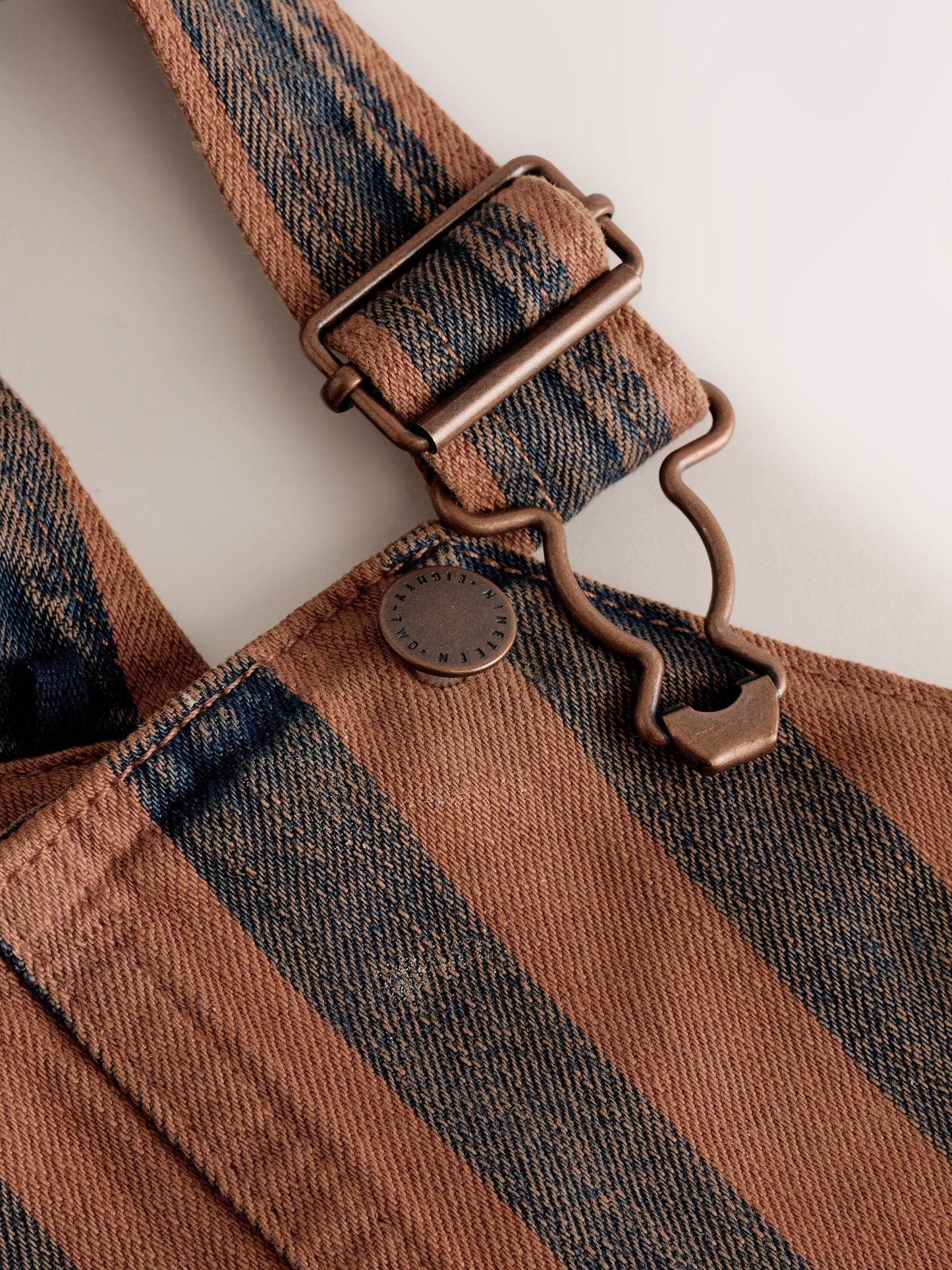 Rust Stripe Dungarees (3mths-7yrs)