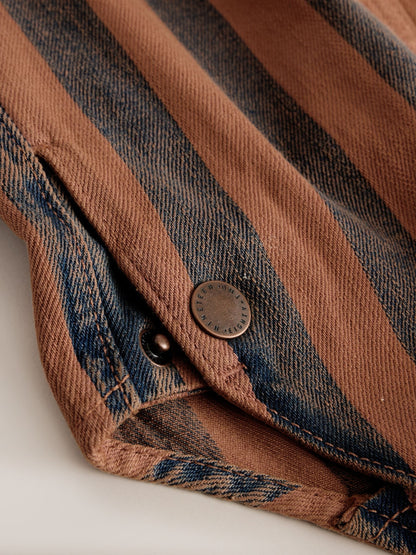 Rust Stripe Dungarees (3mths-7yrs)