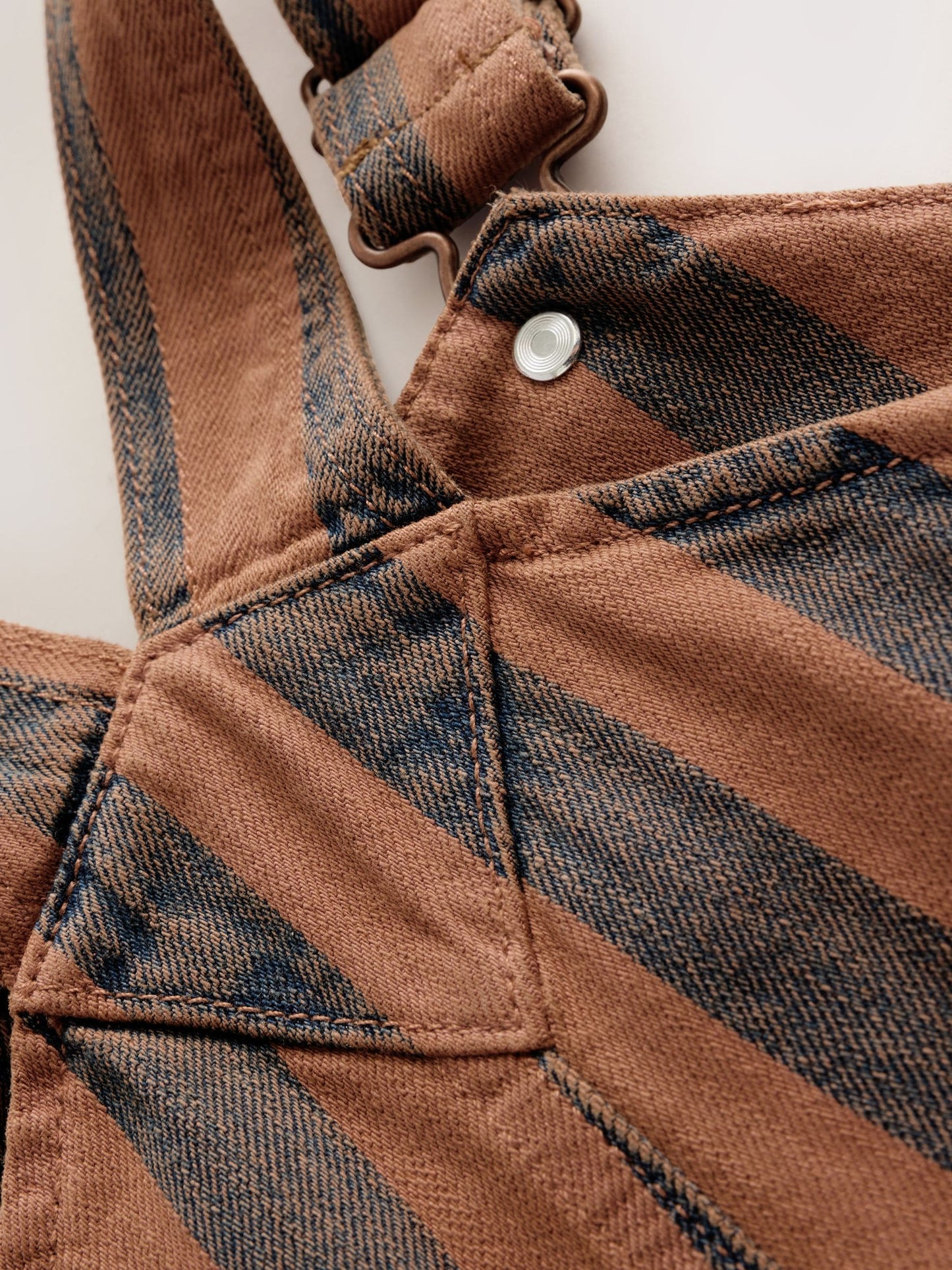 Rust Stripe Dungarees (3mths-7yrs)