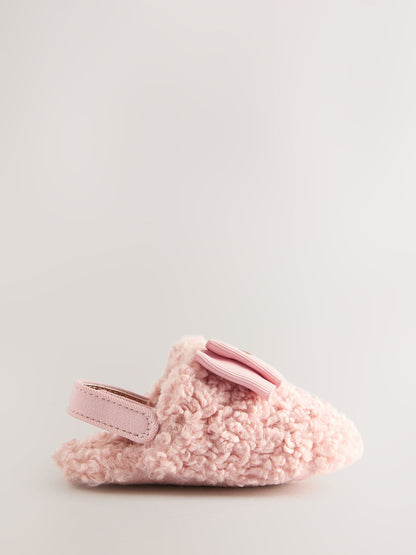 Baker by Ted Baker Baby Girls Faux Fur Trim Padders Mules