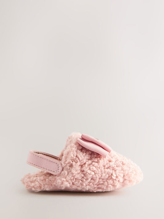Baker by Ted Baker Baby Girls Faux Fur Trim Padders Mules