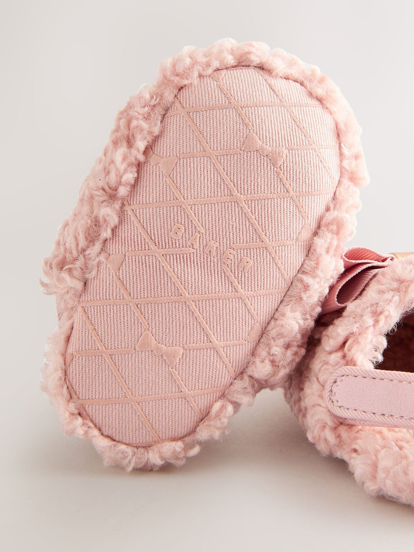 Baker by Ted Baker Baby Girls Faux Fur Trim Padders Mules