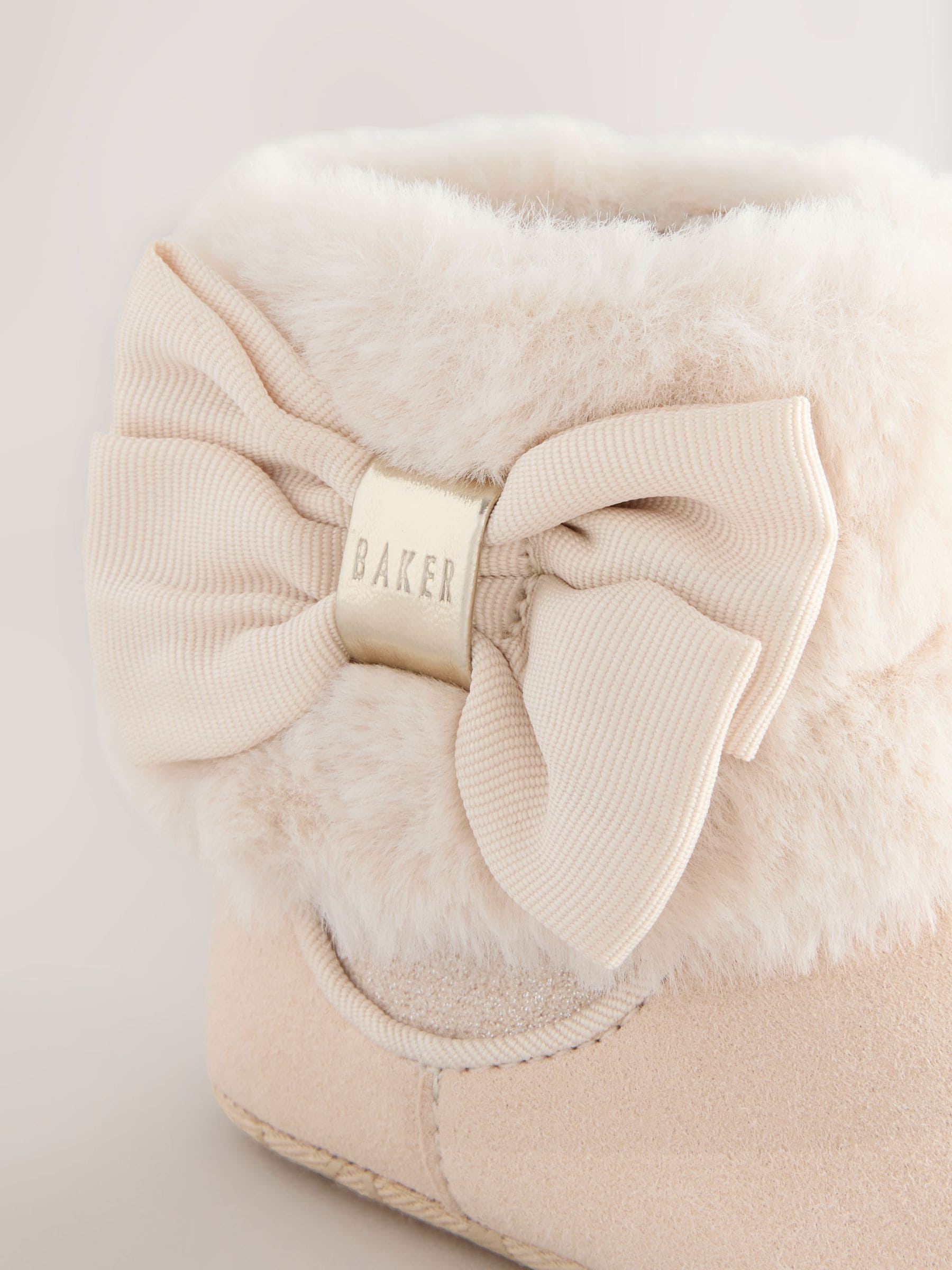 Baker by Ted Baker Baby Girls Faux Fur Trim Padders Boots image 4