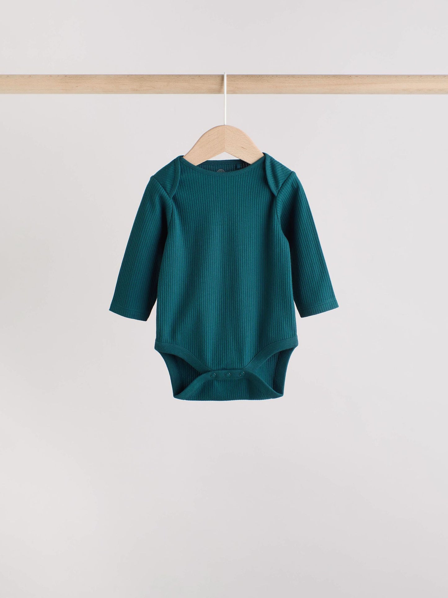 Blue Baby Long Sleeve Bodysuits 5 Pack image 8