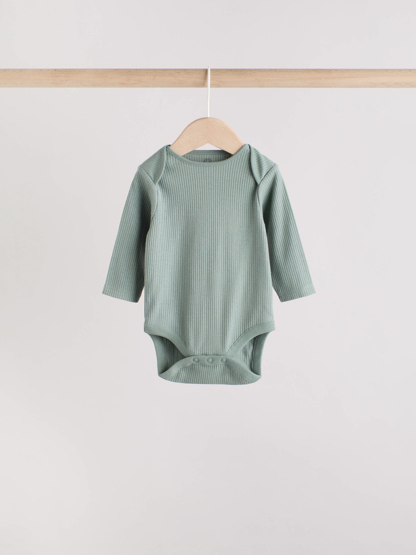 Blue Baby Long Sleeve Bodysuits 5 Pack image 5