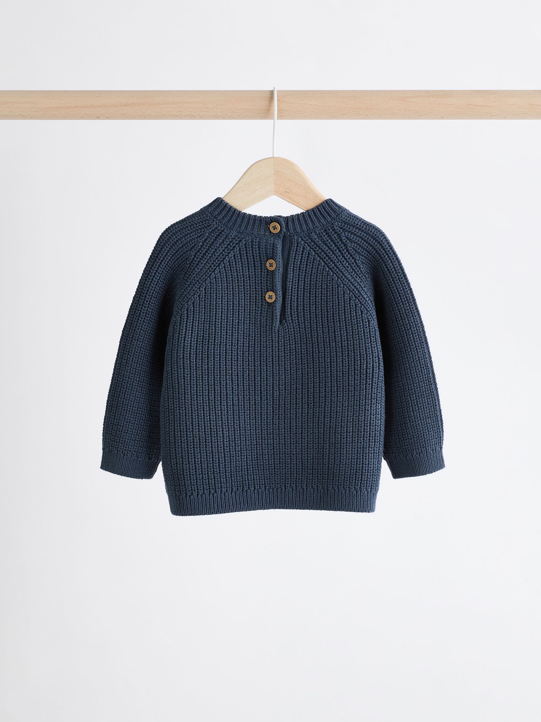 Blue Baby Knitted Jumper and Leggings Set (0mths-2yrs) image 7