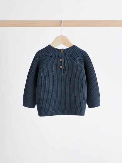 Blue Baby Knitted Jumper and Leggings Set (0mths-2yrs) image 7