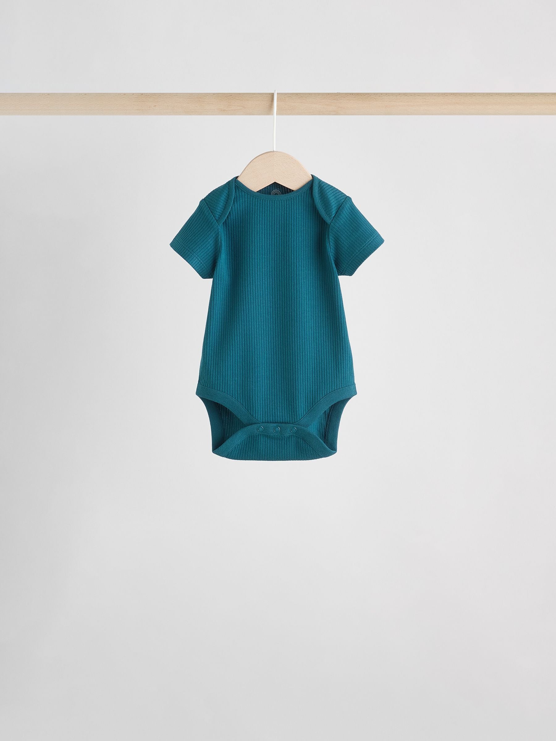 Blue Baby Short Sleeve Bodysuits 5 Pack image 8
