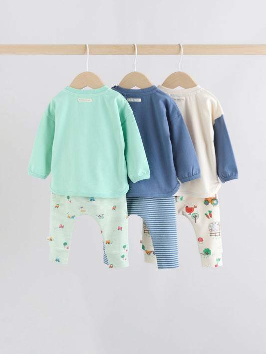 Bright Farm Tops and Leggings 6 Piece Baby Set (0mths-3yrs) image 2